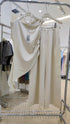 Ladies Safin Twist Asymmetrical Sleeves Blouse With Trousers Sets